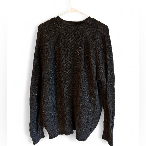 Polo Ralph Lauren Other - Polo Ralph Lauren 100% Cotton Men’s Cable Knit Dark Gray Sweater
